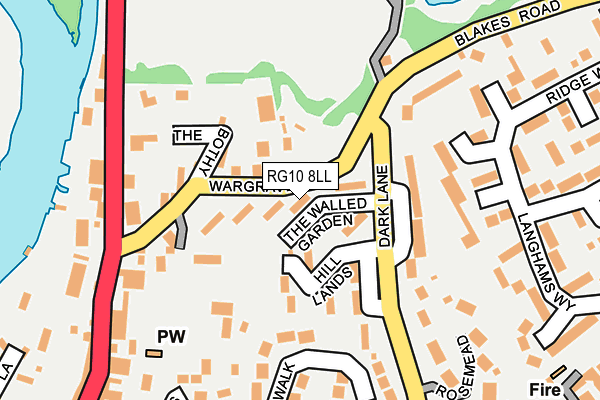 RG10 8LL map - OS OpenMap – Local (Ordnance Survey)