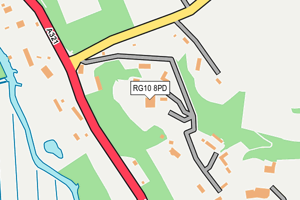 RG10 8PD map - OS OpenMap – Local (Ordnance Survey)