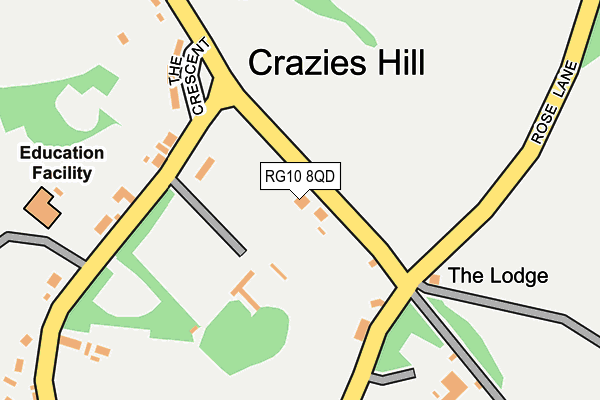 RG10 8QD map - OS OpenMap – Local (Ordnance Survey)