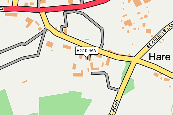 RG10 9AA map - OS OpenMap – Local (Ordnance Survey)