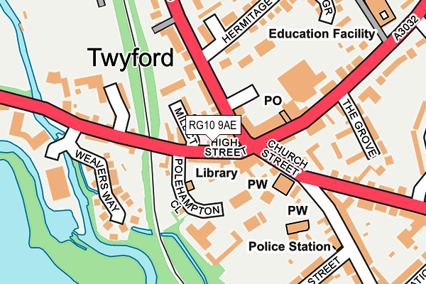 Map of SIAMANG T/A FIT20 TWYFORD LTD at local scale