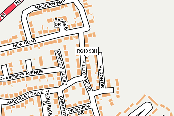 RG10 9BH map - OS OpenMap – Local (Ordnance Survey)