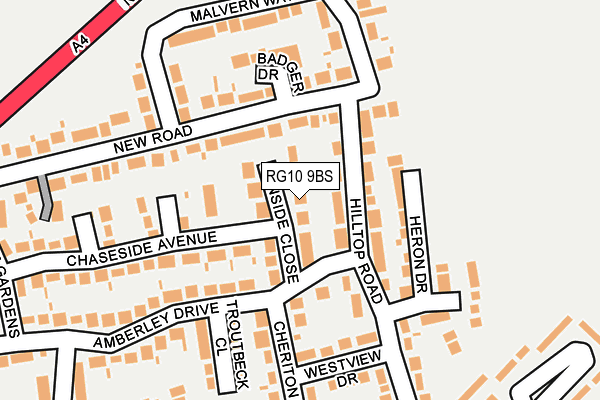 RG10 9BS map - OS OpenMap – Local (Ordnance Survey)