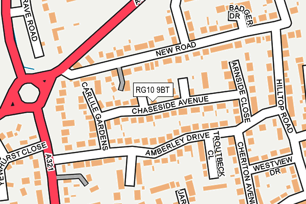 RG10 9BT map - OS OpenMap – Local (Ordnance Survey)