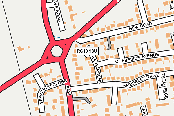 RG10 9BU map - OS OpenMap – Local (Ordnance Survey)
