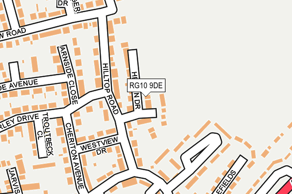 RG10 9DE map - OS OpenMap – Local (Ordnance Survey)