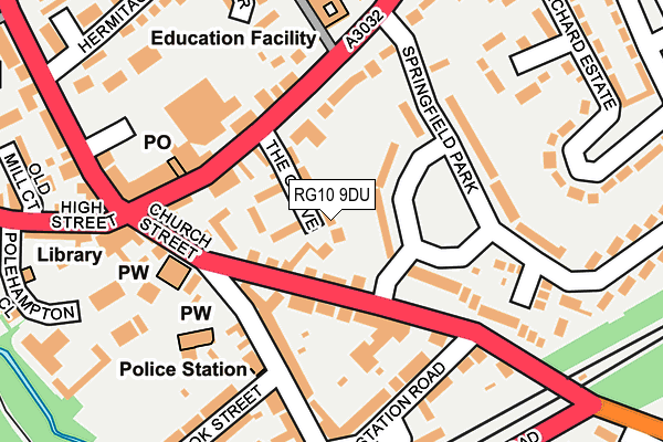 RG10 9DU map - OS OpenMap – Local (Ordnance Survey)