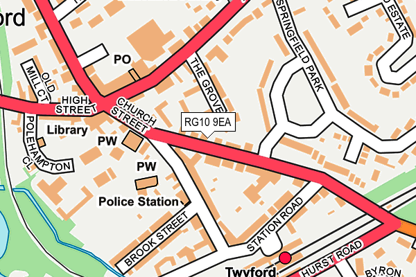 RG10 9EA map - OS OpenMap – Local (Ordnance Survey)