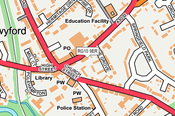 RG10 9ER map - OS OpenMap – Local (Ordnance Survey)