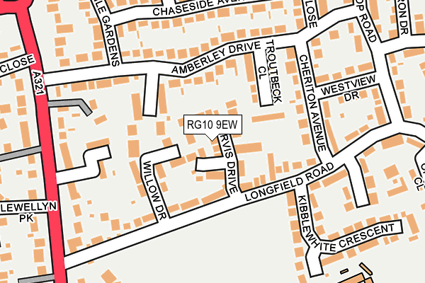 RG10 9EW map - OS OpenMap – Local (Ordnance Survey)