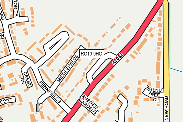 RG10 9HG map - OS OpenMap – Local (Ordnance Survey)