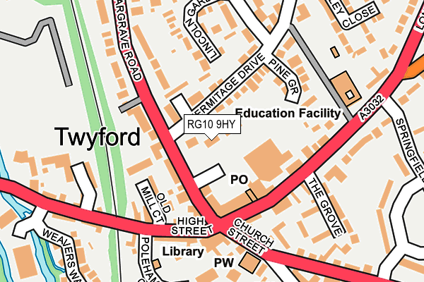 RG10 9HY map - OS OpenMap – Local (Ordnance Survey)