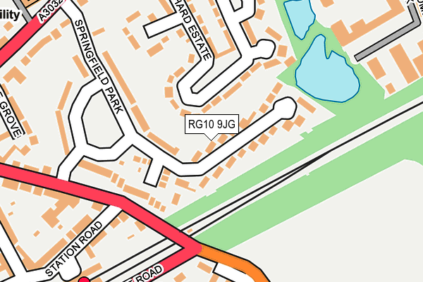RG10 9JG map - OS OpenMap – Local (Ordnance Survey)