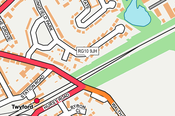 RG10 9JH map - OS OpenMap – Local (Ordnance Survey)