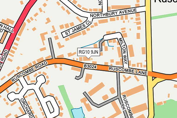 RG10 9JN map - OS OpenMap – Local (Ordnance Survey)