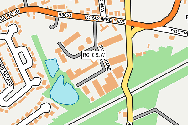 RG10 9JW map - OS OpenMap – Local (Ordnance Survey)