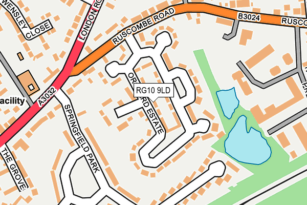 RG10 9LD map - OS OpenMap – Local (Ordnance Survey)