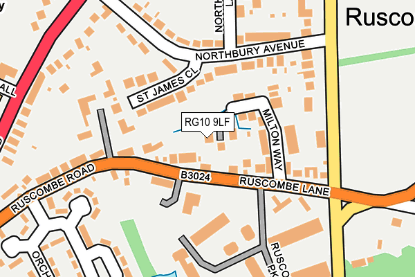 RG10 9LF map - OS OpenMap – Local (Ordnance Survey)
