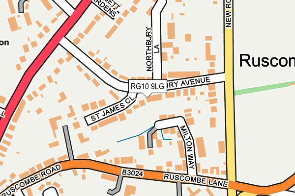 RG10 9LG map - OS OpenMap – Local (Ordnance Survey)