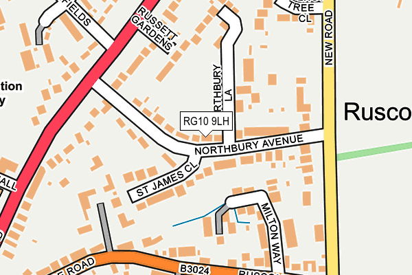 RG10 9LH map - OS OpenMap – Local (Ordnance Survey)
