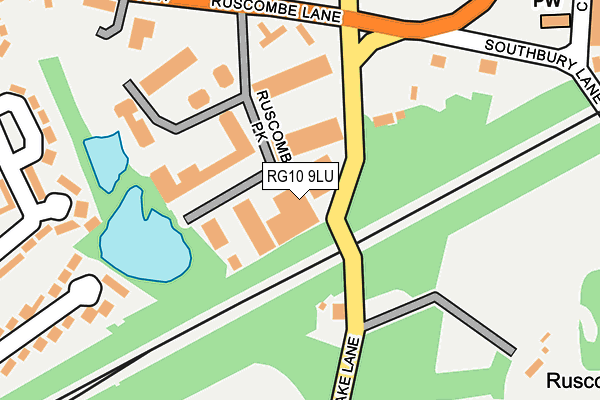 RG10 9LU map - OS OpenMap – Local (Ordnance Survey)