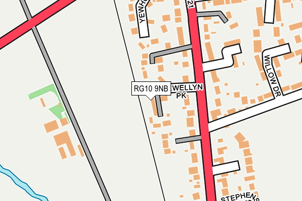 RG10 9NB map - OS OpenMap – Local (Ordnance Survey)