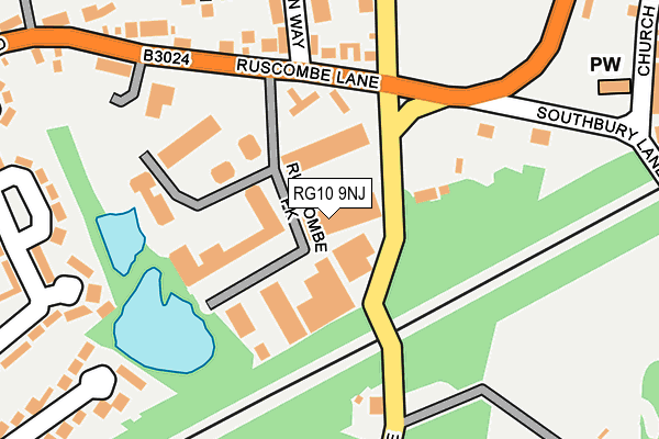 RG10 9NJ map - OS OpenMap – Local (Ordnance Survey)