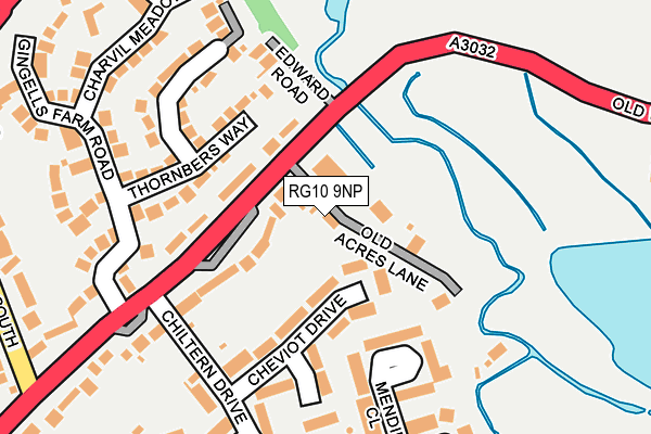 RG10 9NP map - OS OpenMap – Local (Ordnance Survey)