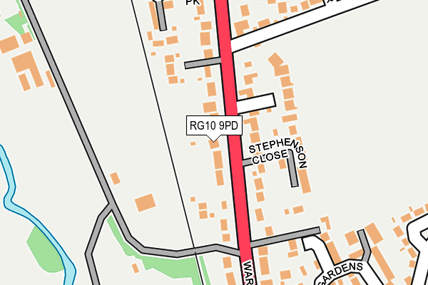 RG10 9PD map - OS OpenMap – Local (Ordnance Survey)