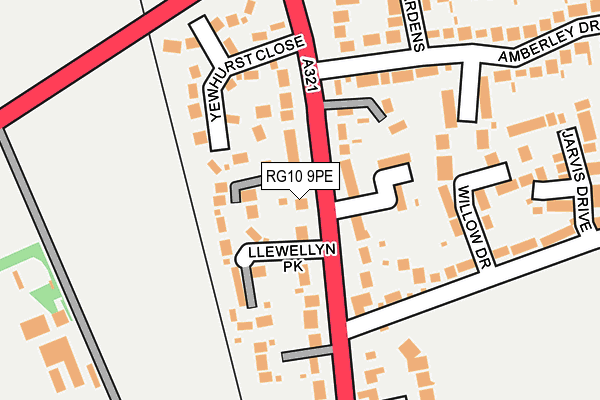 RG10 9PE map - OS OpenMap – Local (Ordnance Survey)