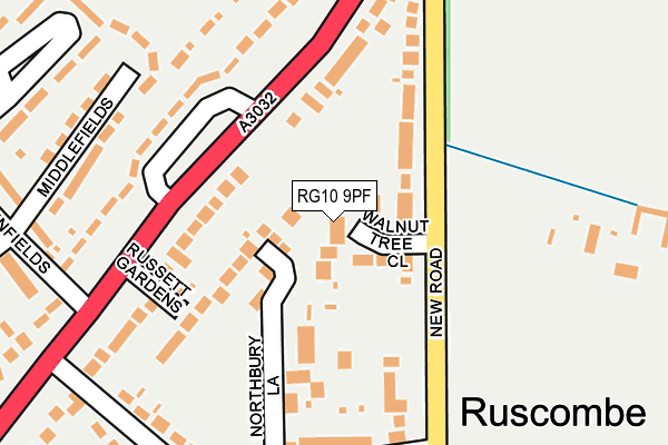 RG10 9PF map - OS OpenMap – Local (Ordnance Survey)