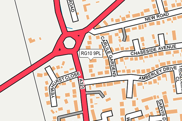 RG10 9PL map - OS OpenMap – Local (Ordnance Survey)
