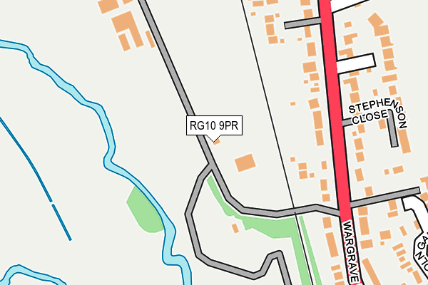 RG10 9PR map - OS OpenMap – Local (Ordnance Survey)