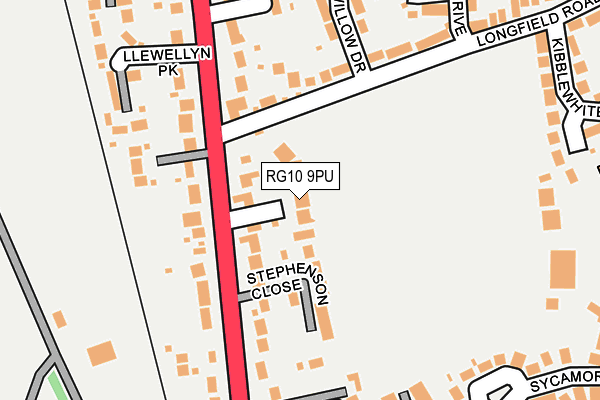 RG10 9PU map - OS OpenMap – Local (Ordnance Survey)