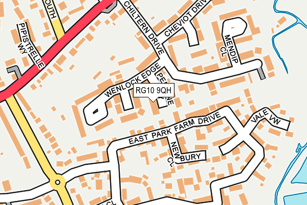 RG10 9QH map - OS OpenMap – Local (Ordnance Survey)