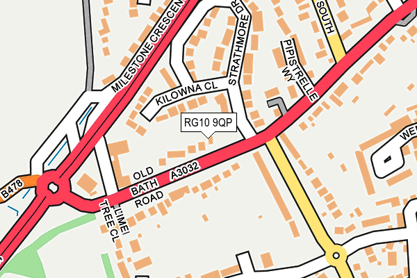 RG10 9QP map - OS OpenMap – Local (Ordnance Survey)