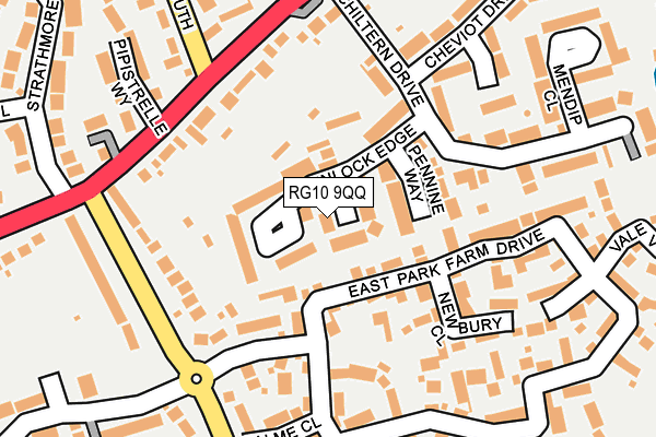 RG10 9QQ map - OS OpenMap – Local (Ordnance Survey)