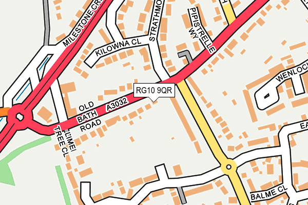 RG10 9QR map - OS OpenMap – Local (Ordnance Survey)