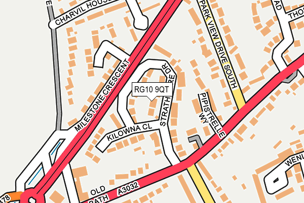 RG10 9QT map - OS OpenMap – Local (Ordnance Survey)