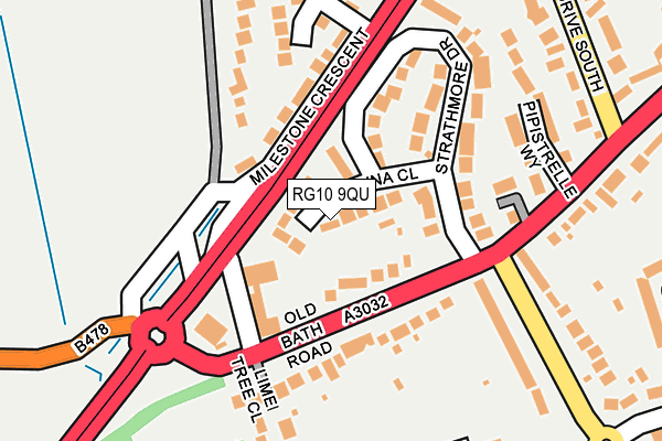 RG10 9QU map - OS OpenMap – Local (Ordnance Survey)