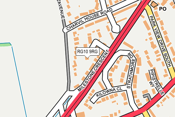 RG10 9RG map - OS OpenMap – Local (Ordnance Survey)
