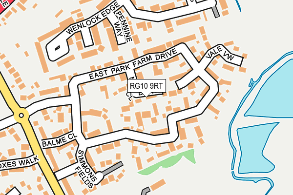 RG10 9RT map - OS OpenMap – Local (Ordnance Survey)