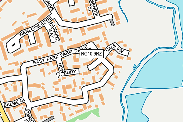 RG10 9RZ map - OS OpenMap – Local (Ordnance Survey)
