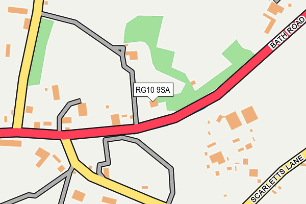 RG10 9SA map - OS OpenMap – Local (Ordnance Survey)