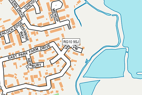 RG10 9SJ map - OS OpenMap – Local (Ordnance Survey)