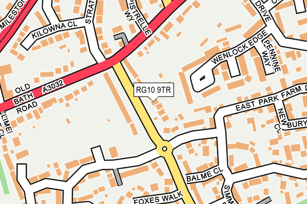 RG10 9TR map - OS OpenMap – Local (Ordnance Survey)