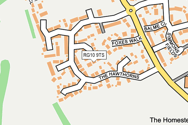 RG10 9TS map - OS OpenMap – Local (Ordnance Survey)