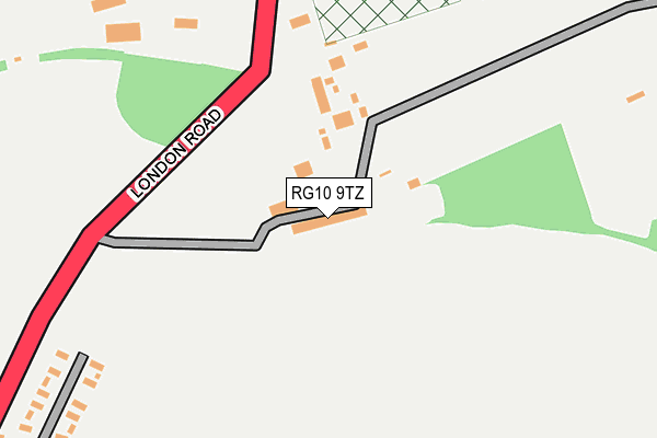 RG10 9TZ map - OS OpenMap – Local (Ordnance Survey)