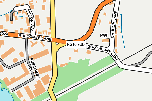 RG10 9UD map - OS OpenMap – Local (Ordnance Survey)