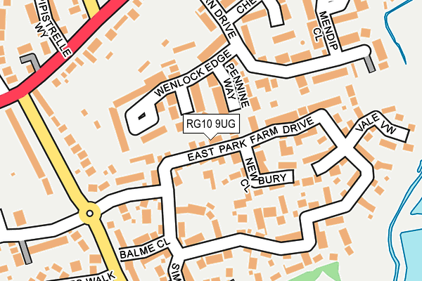 RG10 9UG map - OS OpenMap – Local (Ordnance Survey)
